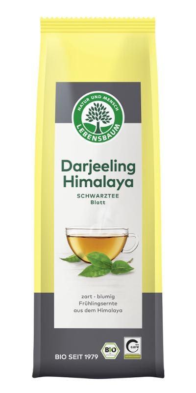 Produktfoto zu Schwarztee Darjeeling Himalaya Blatt 100g Lebensbaum