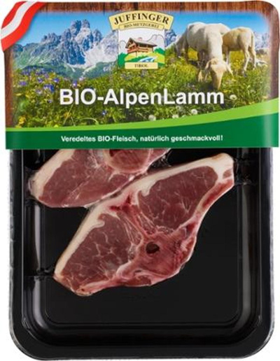 Produktfoto zu Alpenlamm Kotelette 200g Juffinger Bio-Metzgerei