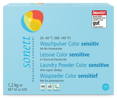 Produktfoto zu Waschpulver Color Sensitiv 1,2kg Sonett