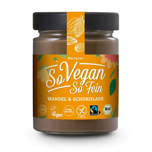 Produktfoto zu VPE So vegan so fein Mandel & Schokolade 6x270g Brinkers
