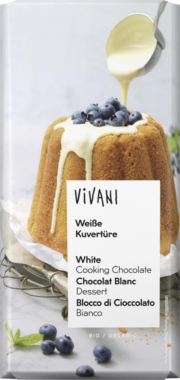 Produktfoto zu Weiße Kuvertüre 150g VIV