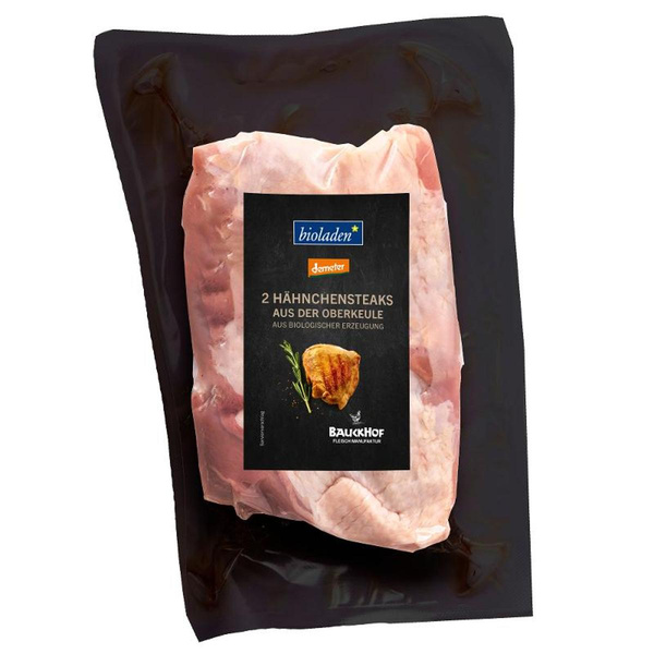 Produktfoto zu Hähnchensteaks 2 Stück ca. 300g demeter Fleischmanufaktur