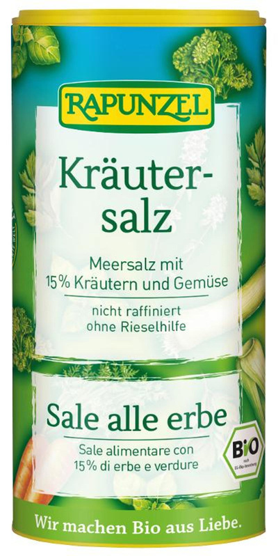 Produktfoto zu VPE Kräutersalz Streudose 12x150g Rapunzel