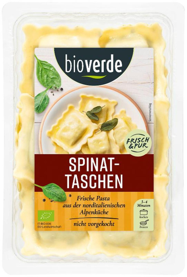 Produktfoto zu Spinattaschen 250g bio-verde