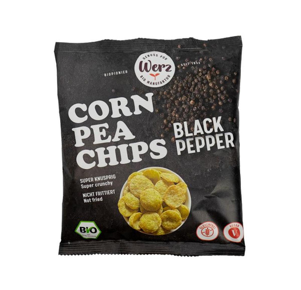 Produktfoto zu Black Pepper CornPea Chips 70g Wertz