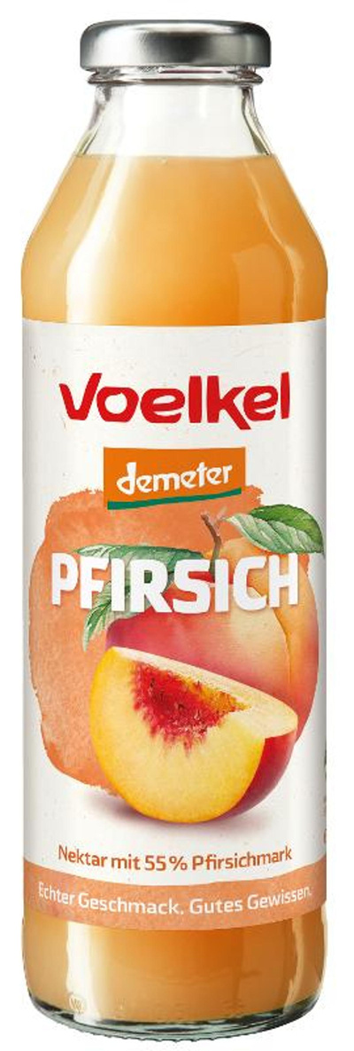 Produktfoto zu Pfirsich Nektar 0,5l Voelkel